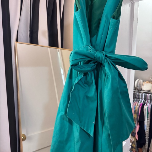 Teal Sleeveless Dress - Picture 2 of 3